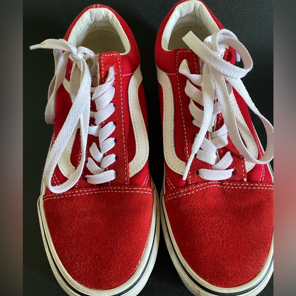 Vans red tops